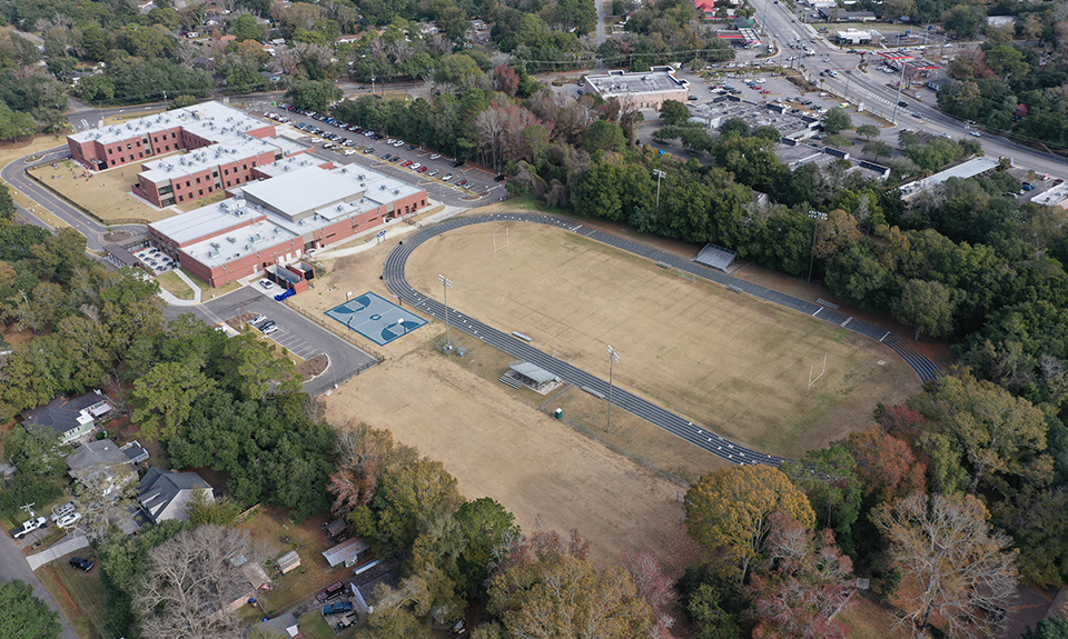 aerial of middle school