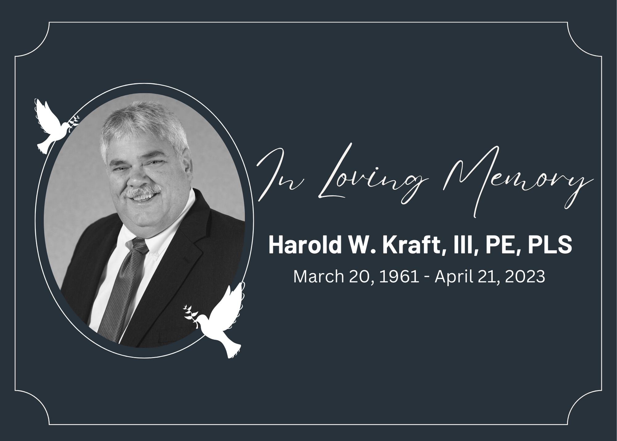 in loving memory of Hal Kraft